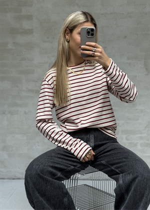 Maggie pablo ls bluse Vanilla Ice/Winery Mads Nørgaard 